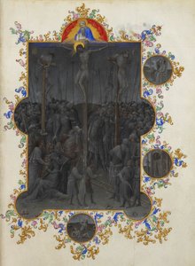 Les Très Riches Heures du Duc de Berry, Folio 153r - Śmierć Chrystusa autorstwa Unbekannt