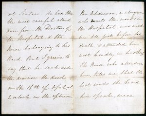 List Florence Nightingale, maj 1856 autorstwa Unbekannt