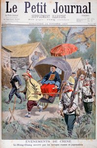 Li Hung-chang eskortowany przez wojska rosyjskie i japońskie, Chiny, 1900 autorstwa Unbekannt