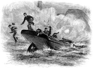 Porucznik Cushings atak na Albemarle, ok. 1880 r. autorstwa Unbekannt