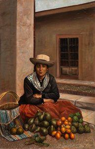 Kobieta z Limy, ca. 1890-1892. autorstwa Unbekannt