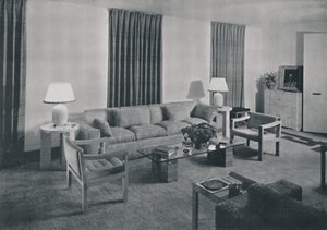 Salon w mieszkaniu Samuela A. Marksa, 1942 r. autorstwa Unbekannt