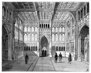 Lobby Izby Gmin, Londyn, 1900 autorstwa Unbekannt