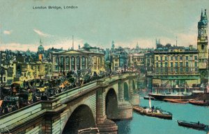 London Bridge, Londyn, ok. 1910, ok. 1900-1930 autorstwa Unbekannt