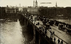 London Bridge, koniec XIX i początek XX wieku. autorstwa Unbekannt