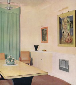 Jadalnia w Londynie z obrazem Chirico, 1938 autorstwa Unbekannt