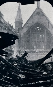 Londyński Guildhall po pożarze z 29 grudnia 1940 r. autorstwa Unbekannt