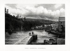 Looe Harbour, Kornwalia, Anglia, 1896 r. autorstwa Unbekannt