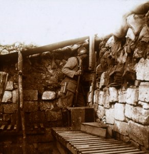 Punkt widokowy, Szampan, Francja, c1914-c1918 autorstwa Unbekannt