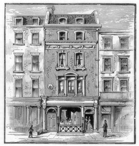 Miejsce urodzenia Lorda Byrona, Holles Street, Cavendish Square, Londyn, 1888 autorstwa Unbekannt