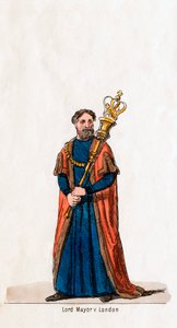 Lord Mayor of London, projekt kostiumu do sztuki Szekspira, Henryk VIII, XIX w. autorstwa Unbekannt