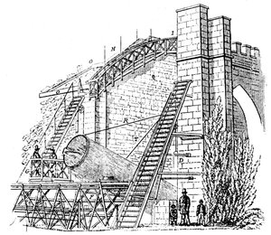 Teleskop zwierciadlany Lord Rosses 72 cale 1,8 m, 1849 autorstwa Unbekannt
