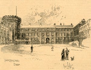 Lower Castle Yard, Dublin, Irlandia, c1890. autorstwa Unbekannt