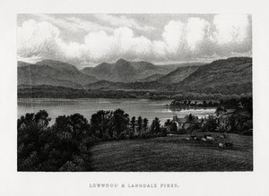 Lowwood i Langdale Pikes, Kraina Jezior, Cumbria, 1896 autorstwa Unbekannt