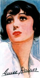 Luise Rainer, 1910-, dwukrotna nagrodzona Oscarem aktorka filmowa, XX wiek autorstwa Unbekannt