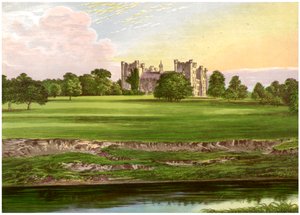 Zamek Lumley, hrabstwo Durham, dom hrabiego Scarbrough, ok. 1880 r autorstwa Unbekannt