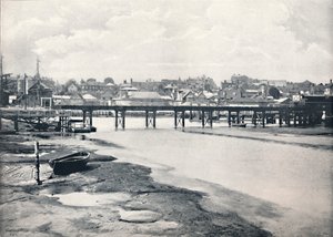 Lymington – Most i miasto, Z rzeki, 1895 autorstwa Unbekannt