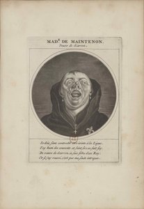 Madame de Maintenon przebrana za mnicha, ok. 1690 r. autorstwa Unbekannt
