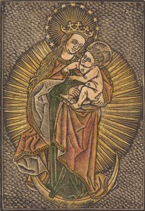 Madonna z Dzieciątkiem w chwale, czwarta ćw. XV w. autorstwa Unbekannt