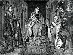 Madonna z Dzieciątkiem z kanonikiem Jorisem van der Paele, 1436, 1870 autorstwa Unbekannt