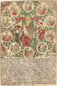 Madonna z Różańcem, 1485. autorstwa Unbekannt
