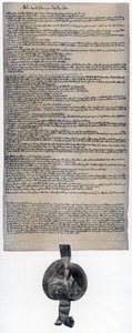 Magna Carta, angielski statut pierwotnie wydany w 1215 autorstwa Unbekannt