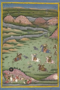 Maharana Amar Singh II lub Sangram Singh Polujący Dzik, XIX wiek. autorstwa Unbekannt