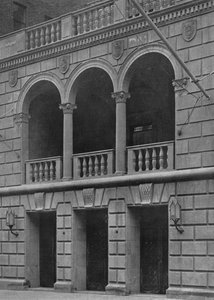Główne wejście do budynku Fraternity Clubs Building, Nowy Jork, 1924 autorstwa Unbekannt