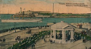 Zamek Malecon i Morro, Hawana, Kuba, ok. 1920 r. autorstwa Unbekannt