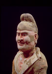 Mężczyzna podróżujący wzdłuż jedwabnego szlaku, szczegóły popiersia, chińska, dynastia Tang (618-906) (terakota) (patrz także 115293) autorstwa Unbekannt