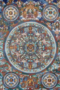 Mandalo Tybetański Thangka, Bhaktapur, Nepal autorstwa Unbekannt