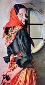 Manuela Del Rio, hiszpańska aktorka i tancerka, 1943 autorstwa Unbekannt