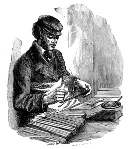 Produkcja ołówków, 1872 autorstwa Unbekannt