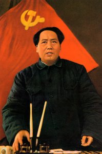 Mao Zedong, chiński komunistyczny rewolucjonista i przywódca, lata 50.-60 autorstwa Unbekannt