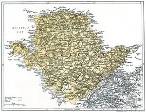 Mapa Anglesey, 1924-1926 autorstwa Unbekannt