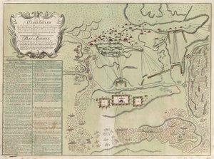 Mapa bitwy pod Savuchnym, 1739-1740 autorstwa Unbekannt