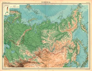 Mapa Syberii autorstwa Unbekannt