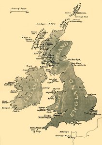 Mapa Wysp Brytyjskich, 1946. autorstwa Unbekannt