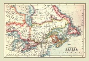 Mapa Dominium Kanady, Prowincje Wschodnie, 1902. autorstwa Unbekannt