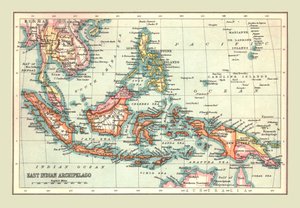 Mapa Archipelagu Wschodnioindyjskiego, 1902. autorstwa Unbekannt