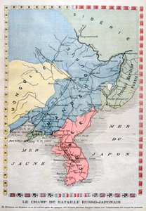 Mapa wojny rosyjsko-japońskiej, 1904 autorstwa Unbekannt