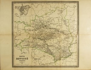 Mapa Gubernatorstwa Wiackiego, ok. 1930 r. 1914 autorstwa Unbekannt