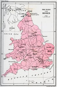 Mapa Wojen o Róże, XV wiek 1893 autorstwa Unbekannt