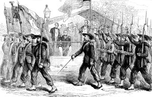 Marzec przeszłość Gwardii Garibaldi przed prezydentem Lincolnem, 1861-1865 c1880 autorstwa Unbekannt