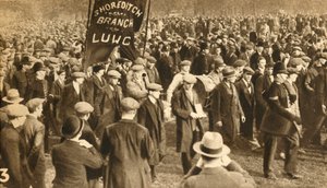 Marsze z Shoreditch, protesty przeciwko testom środków finansowych, Hyde Park, Londyn, 1932, 1933 autorstwa Unbekannt