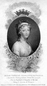 Marie-Therese-Charlotte de Bourbon, księżna Angouleme i Dauphine Francji, 1811 autorstwa Unbekannt
