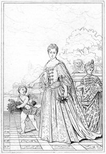 Marie Adelaide of Savoy, księżna Burgundii, ok. XVII w. autorstwa Unbekannt
