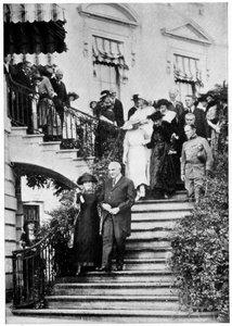 Marie Curie, urodzona w Polsce francuska fizyk z prezydentem USA Hardingiem, 1921 autorstwa Unbekannt