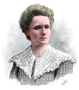 Marie Skłodowska Curie, urodzona w Polsce fizyka francuska, 1904. autorstwa Unbekannt