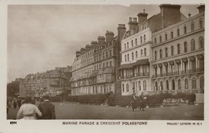 Marine Parade i Crescent Folkestone, koniec XIX-początek XX wieku autorstwa Unbekannt